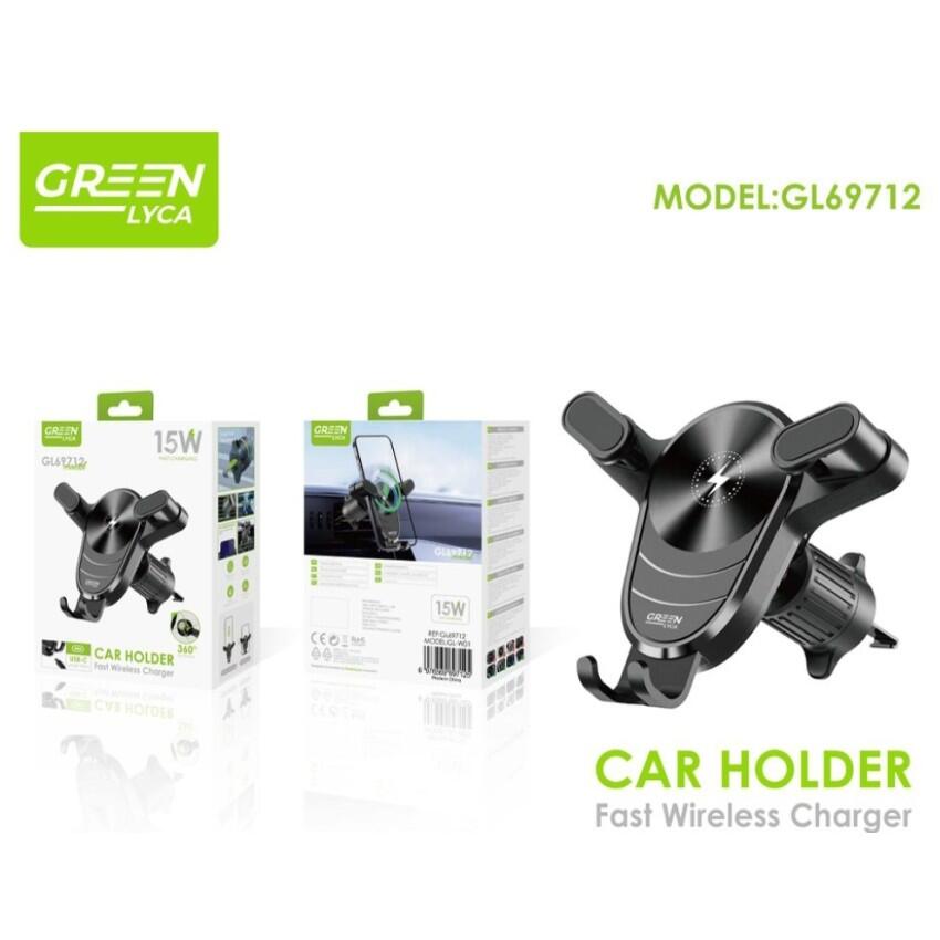 soporte de smartphone para coche con carga NFC y rotación 360°