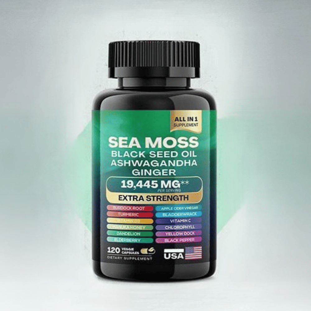 Sea Moss + Black Seed Oil + Ashwagandha – Suplemento Natural