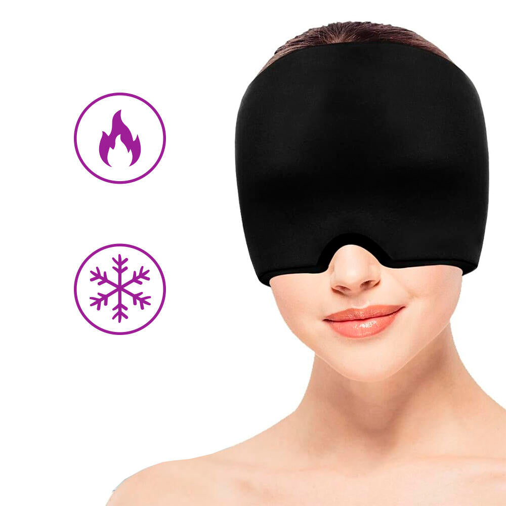 Gorro de gel para alivio de dolor de cabeza y migraña